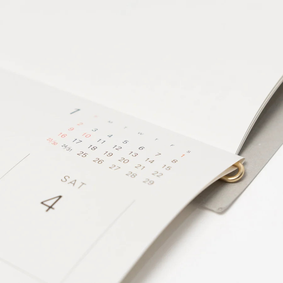 Midori MD Wall Calendar/ w Brass Hanger 2027