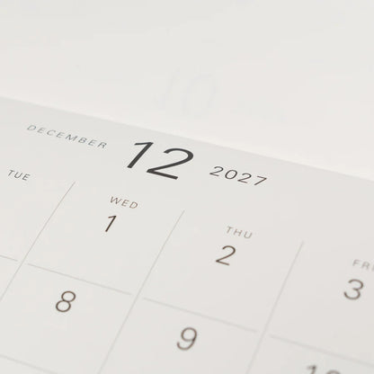 Midori MD Wall Calendar/ w Brass Hanger 2027