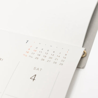 Midori MD Wall Calendar/ w Brass Hanger 2027