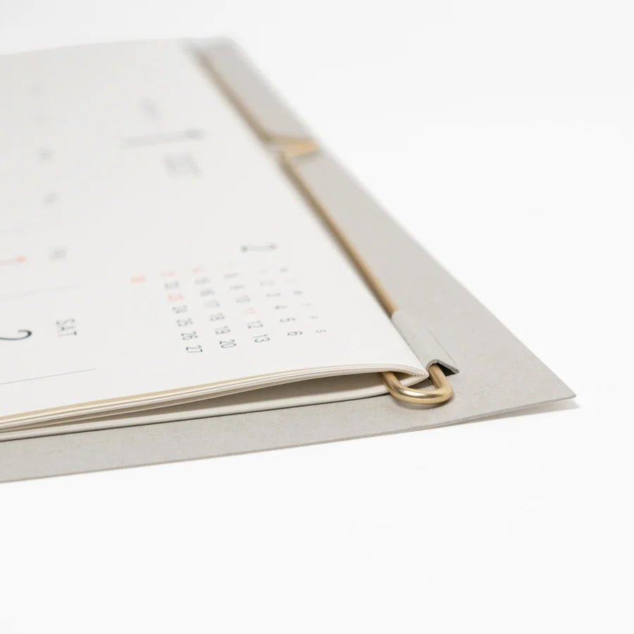Midori MD Wall Calendar/ w Brass Hanger 2027
