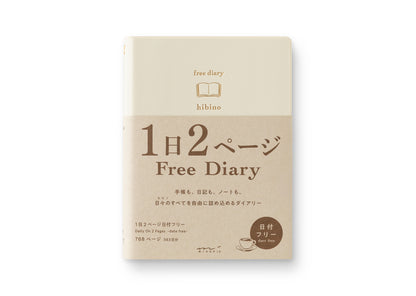 Midori Hibino Free Diary A6 Ivory