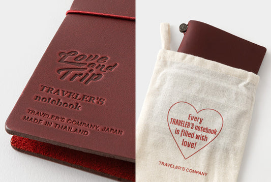 TRC TRAVELER'S Leather Cover LOVE AND TRIP Red Regular