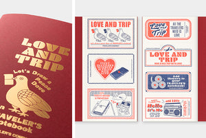 TRC TRAVELER'S notebook Refill LOVE AND TRIP Red Regular