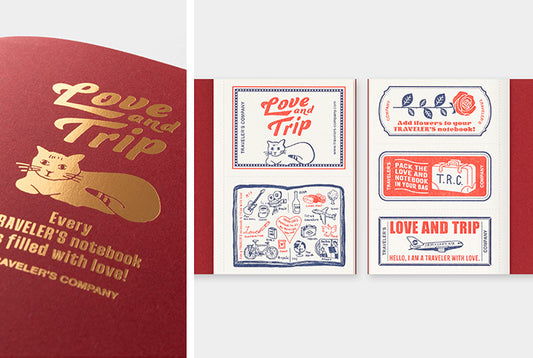 TRC TRAVELER'S notebook Refill LOVE AND TRIP Red Passport
