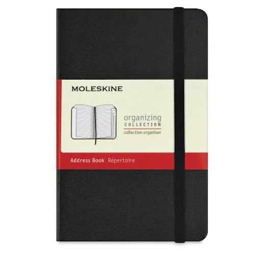 Moleskine Address Book Black Pocket Hard Cover