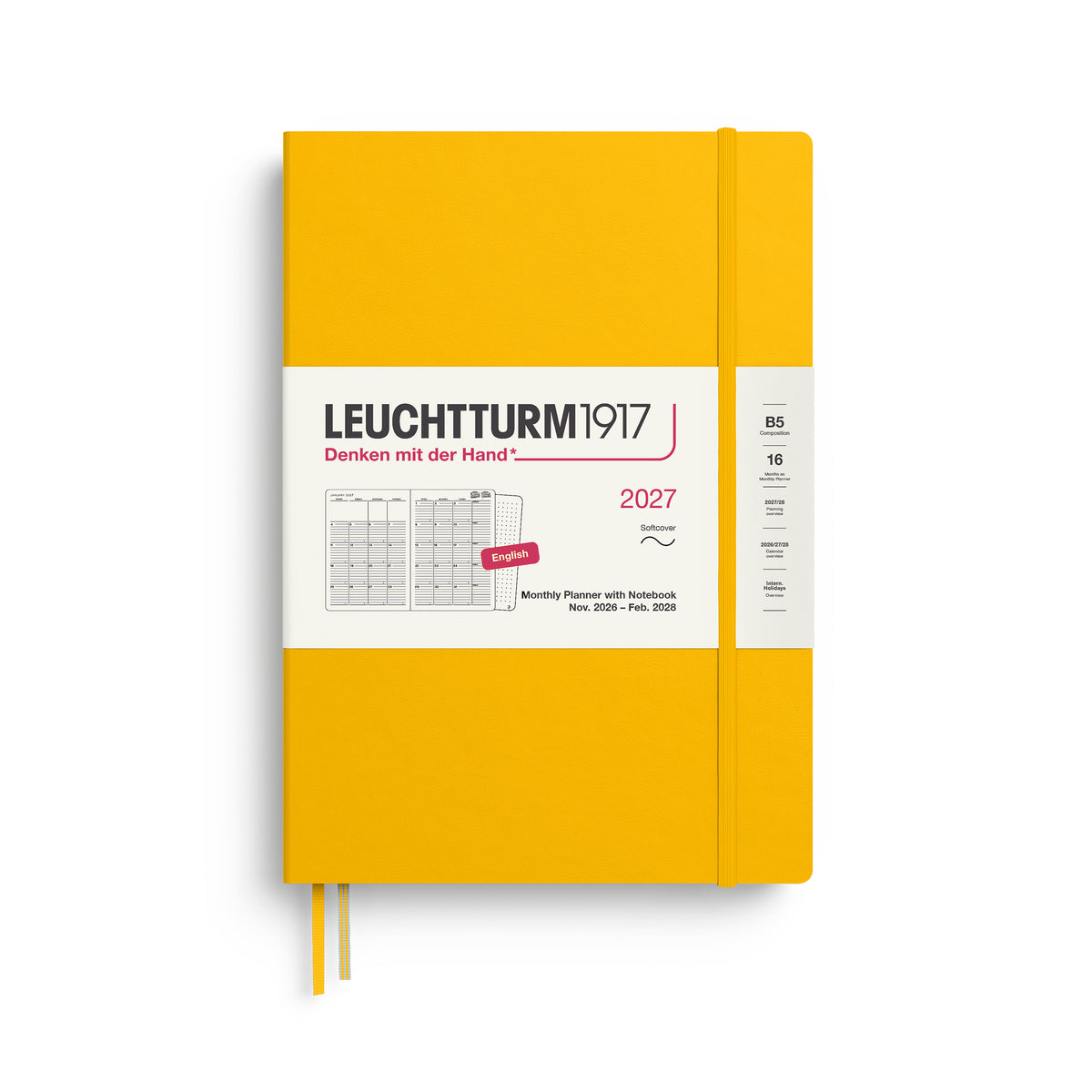 Leuchtturm  2026-2028 16M Monthly Planner & Notebook B5 Softcover
