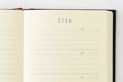 Midori 3-Year Diary Gate Brown