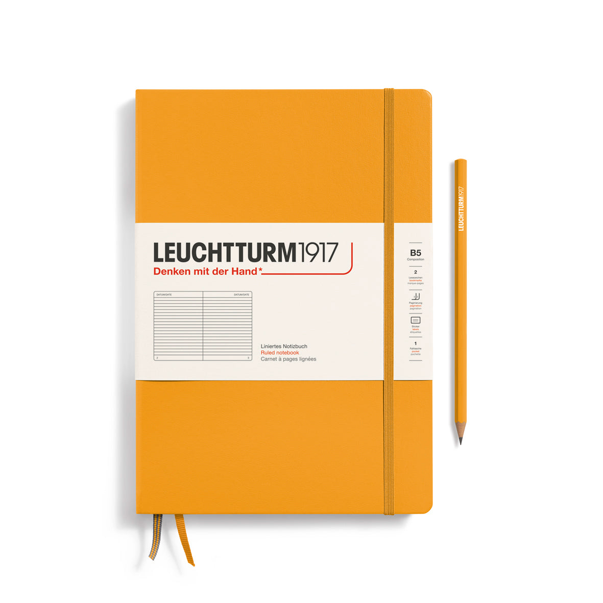 Leuchtturm Notebook Composition B5 Hardcover Lined
