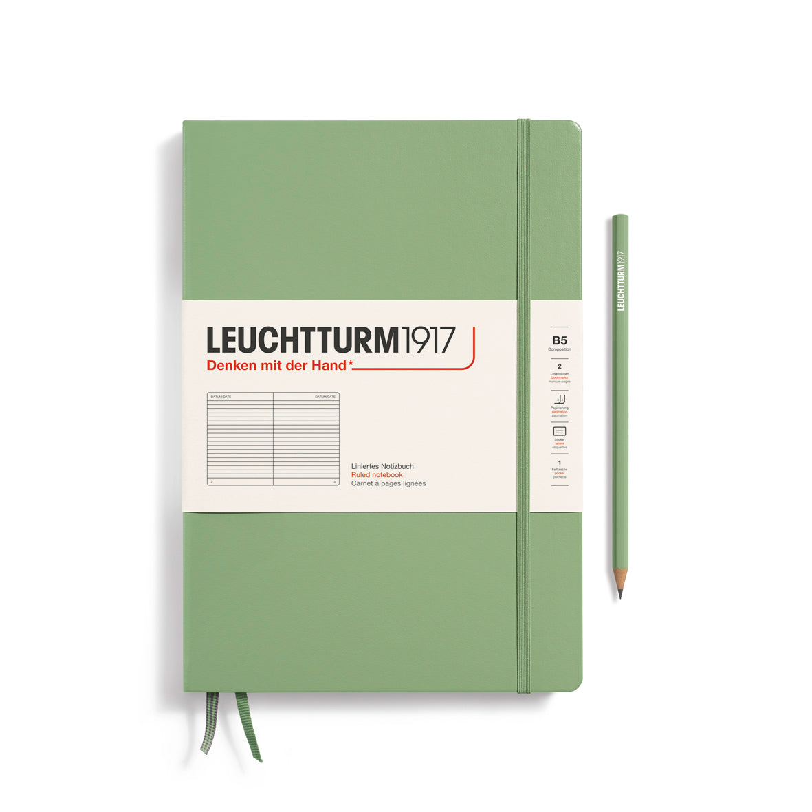 Leuchtturm Notebook Composition B5 Hardcover Lined