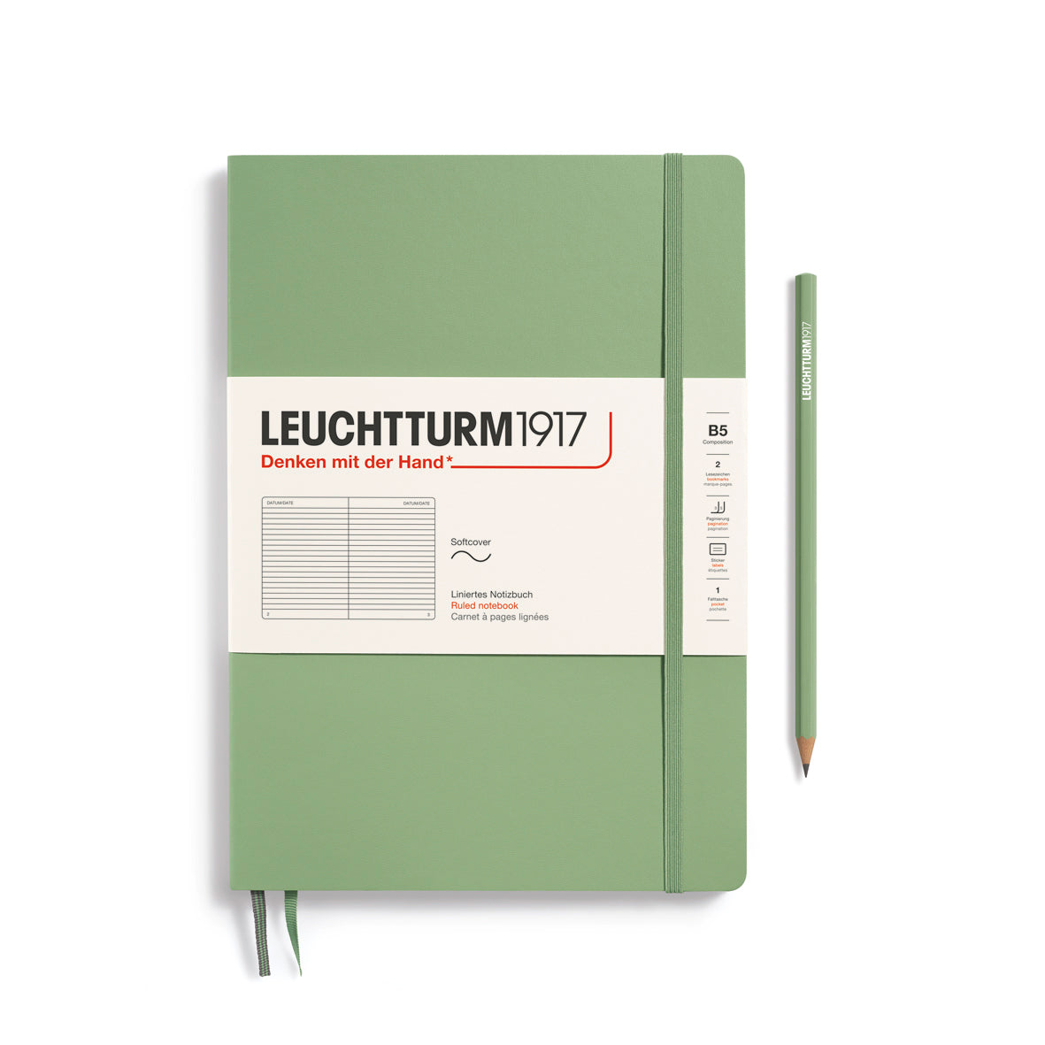Leuchtturm Notebook Composition B5 Softcover Lined