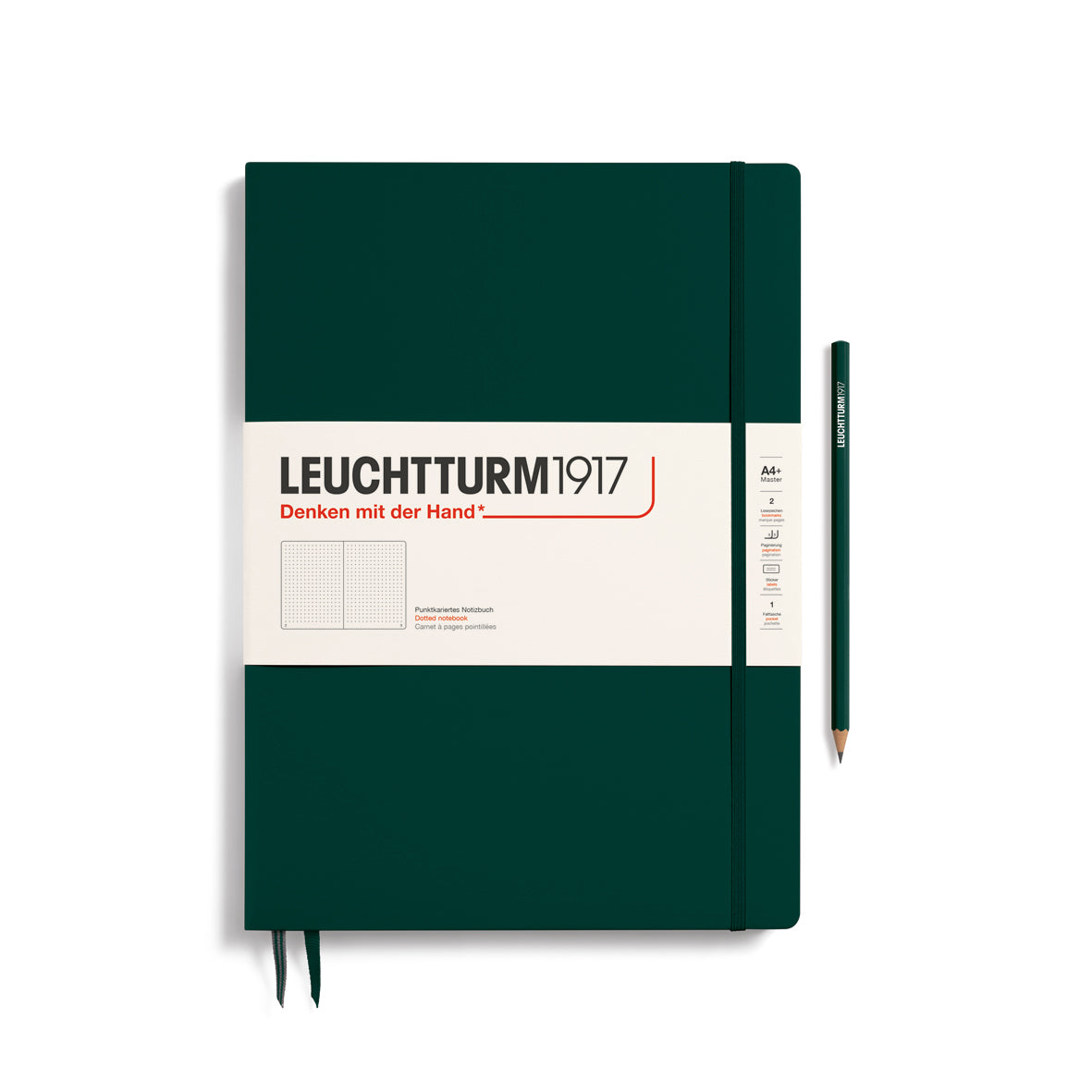 Leuchtturm Notebook Master Slim A4+ Hardcover Dotted