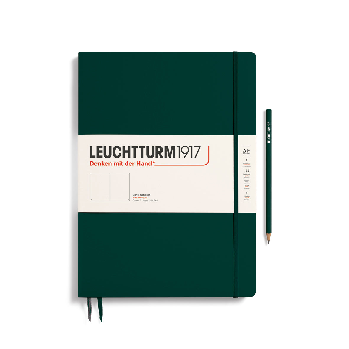 Leuchtturm Notebook Master Slim A4+ Hardcover Blank