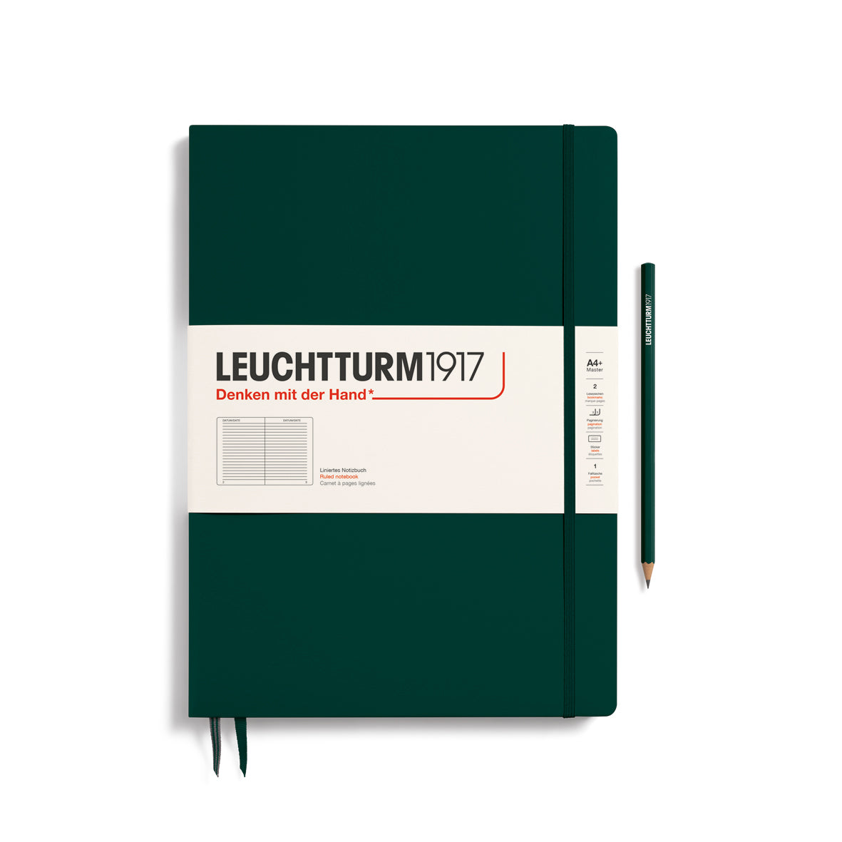 Leuchtturm Notebook Master Slim A4+ Hardcover Lined