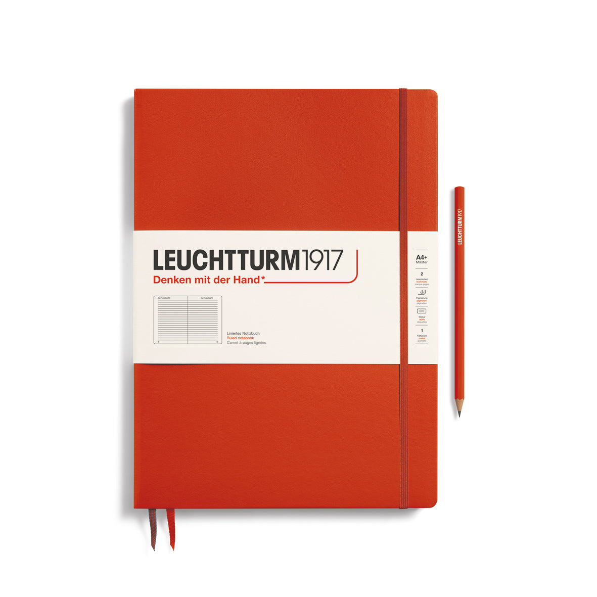 Leuchtturm Notebook Master Slim A4+ Hardcover Lined