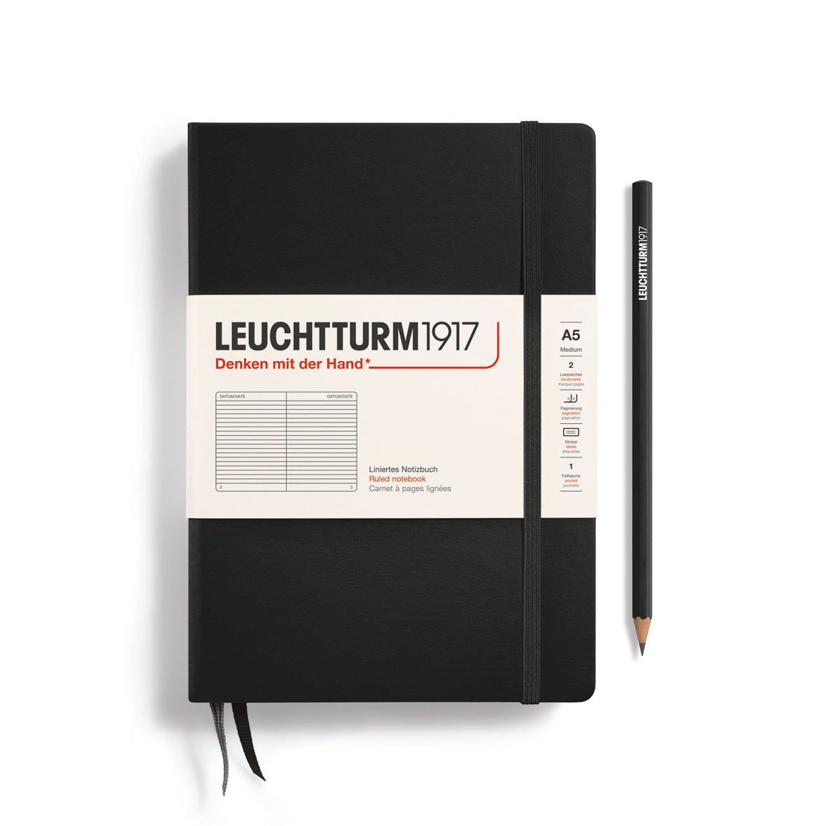 Leuchtturm Notebook Medium A5 Hardcover Lined