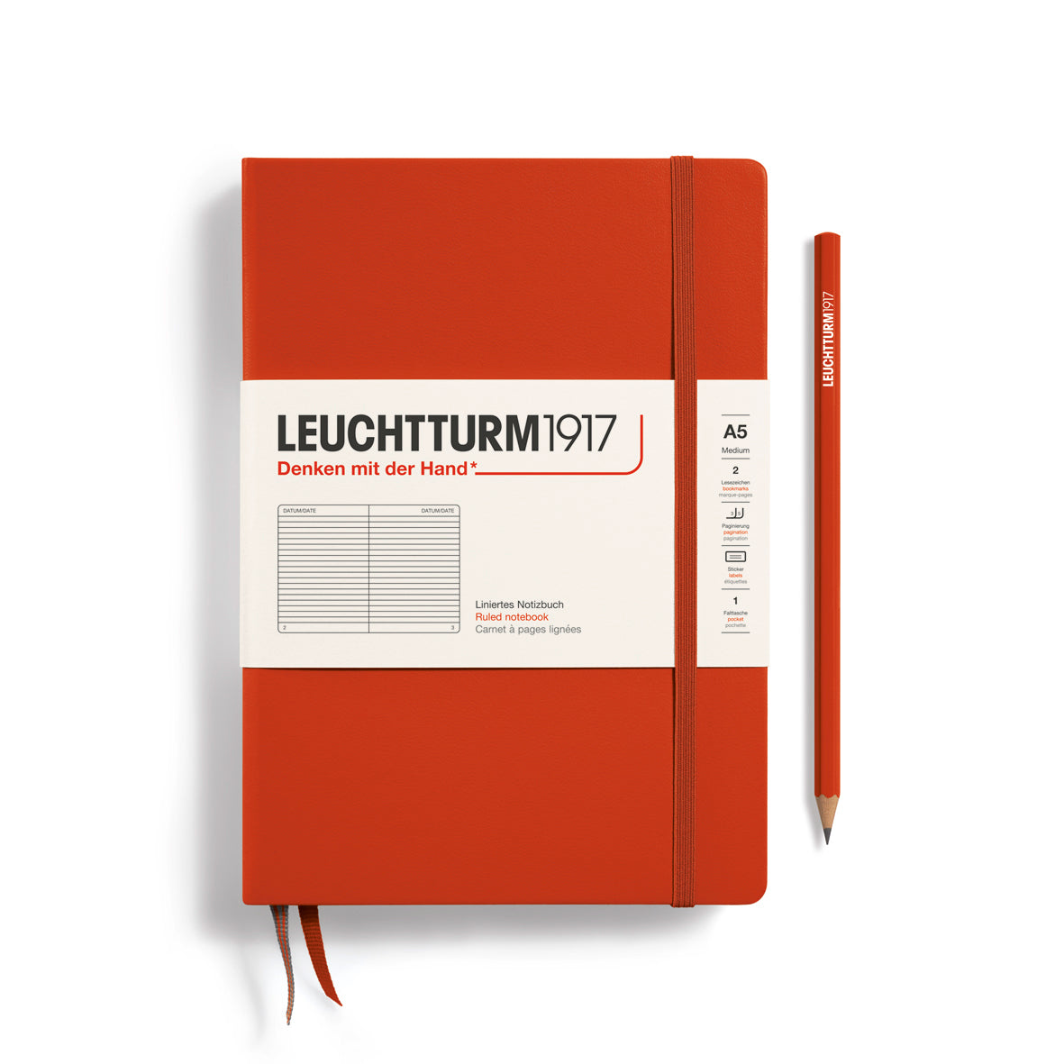Leuchtturm Notebook Medium A5 Hardcover Lined
