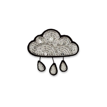 Macon&Lesquoy Hand-Embroidered Brooch