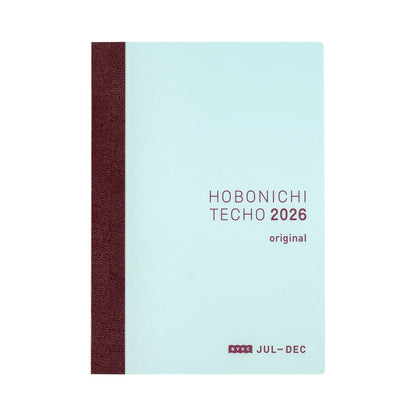Hobonichi Techo 2026 Japanese Original Avec Books [A6 size/Daily 6-month x 2 book set/Jan start/Mon start]