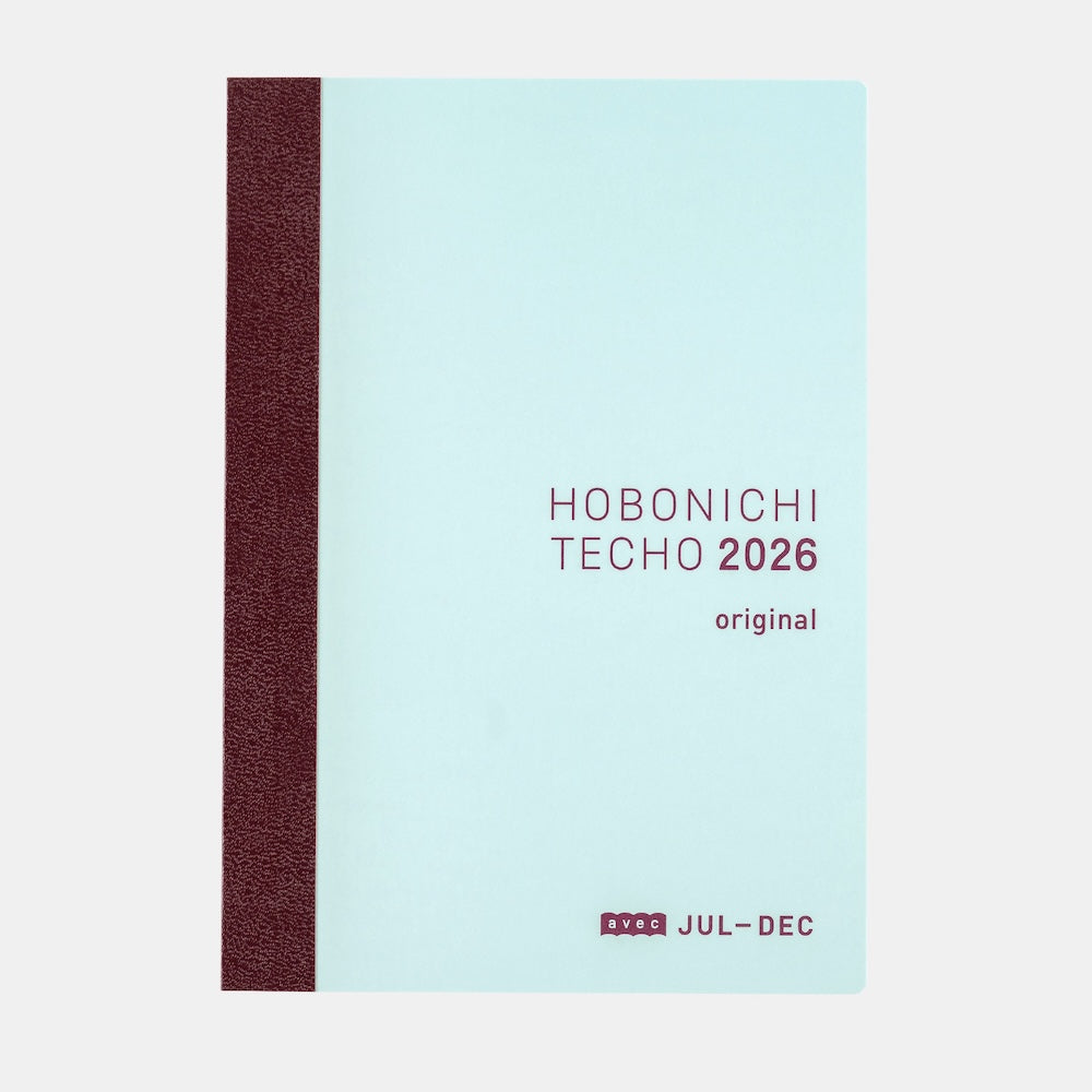 Hobonichi Techo 2026 Japanese Original Avec Book [A6 size/Daily single 6-month book/Jul start/Mon start]
