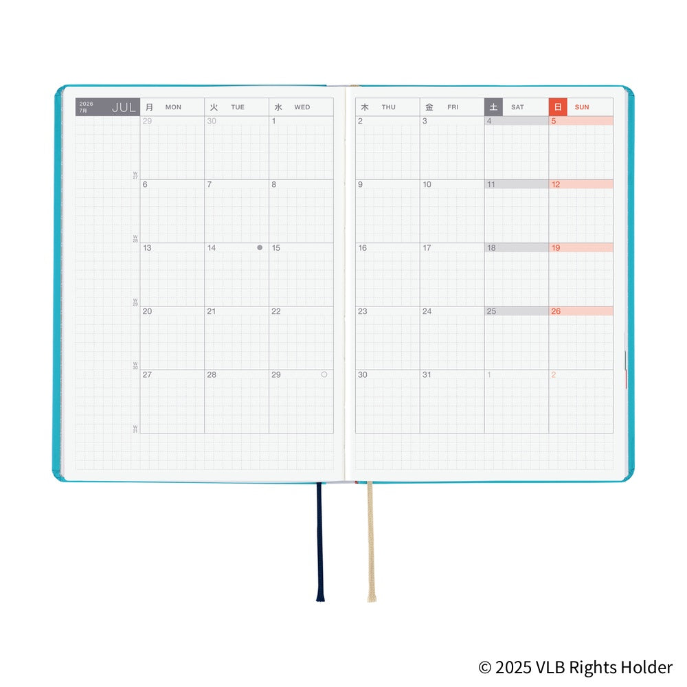 Hobonichi 2026 Planner HON A6 English Virginia Lee Burton: The Little House