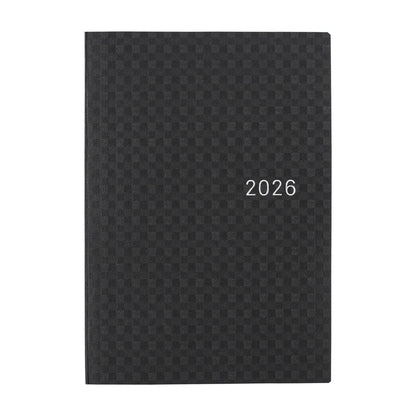 Hobonichi 2026 Planner HON A6 English Paper Series: Black Gingham