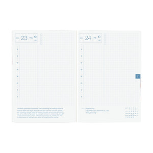 Hobonichi 2026 Planner HON A6 English Paper Series: Black Gingham