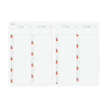 Load image into Gallery viewer, Hobonichi 2026 Planner HON A6 English Paper Series: Black Gingham

