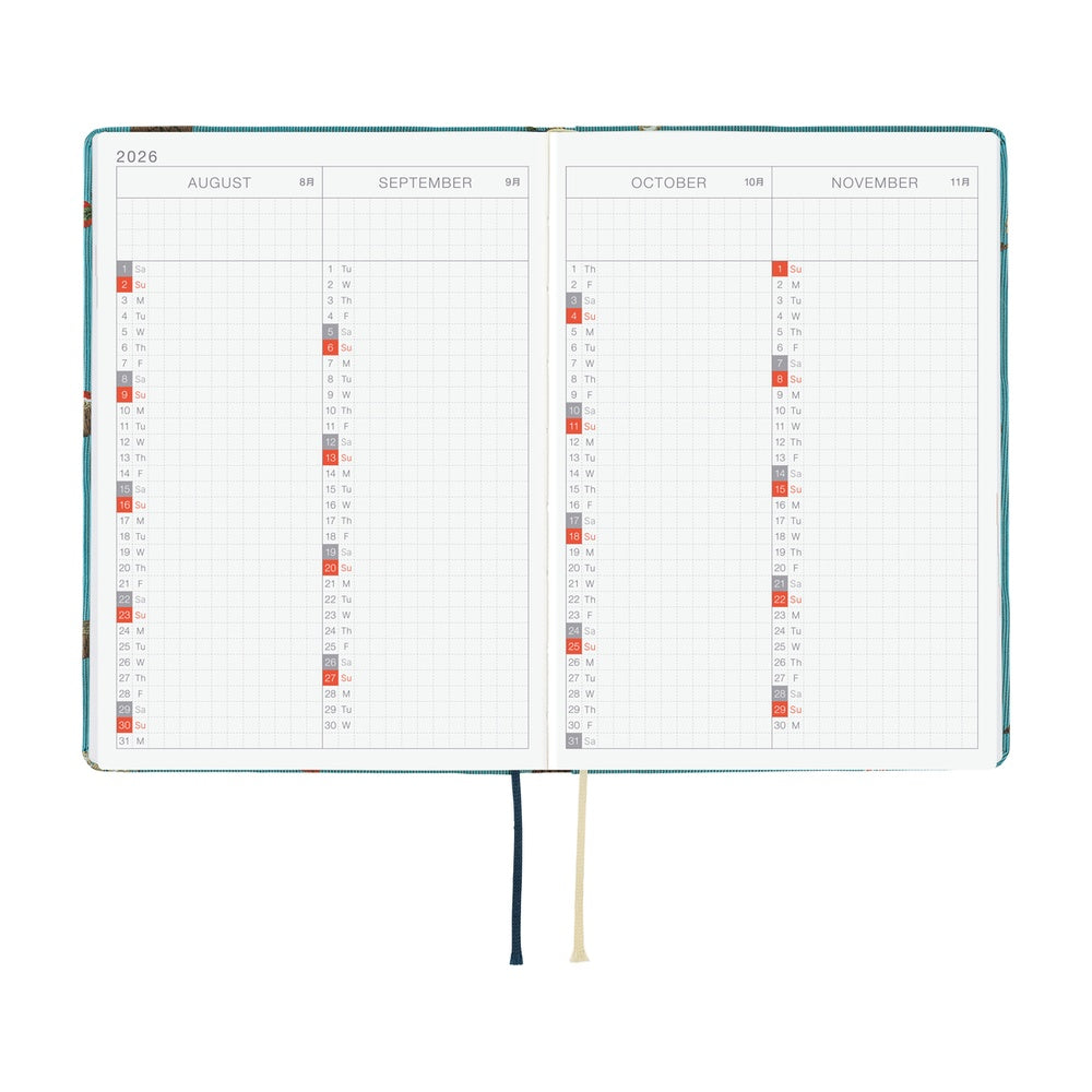 Hobonichi 2026 Planner HON A6 English Bow & Tie