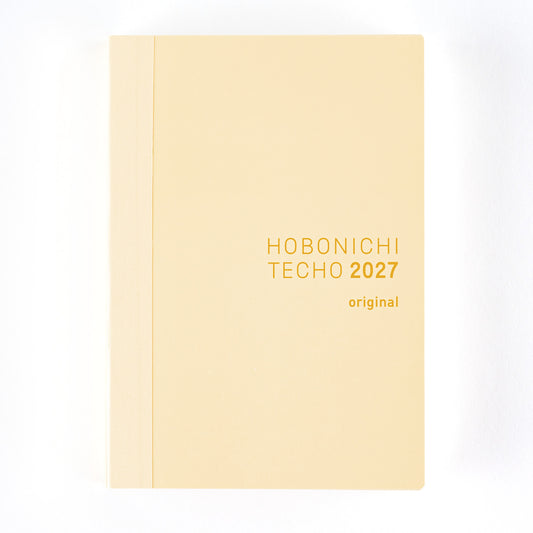 Hobonichi Techo 2027 English Original Book [A6 size/Daily/Jan start/Mon start]
