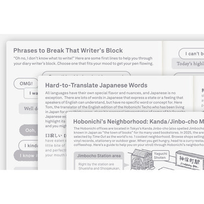 Hobonichi Techo 2027 English Original Book [A6 size/Daily/Jan start/Mon start]