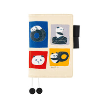 Load image into Gallery viewer, Hobonichi Planner Cover A6 Jin Kitamura: Love it Panda
