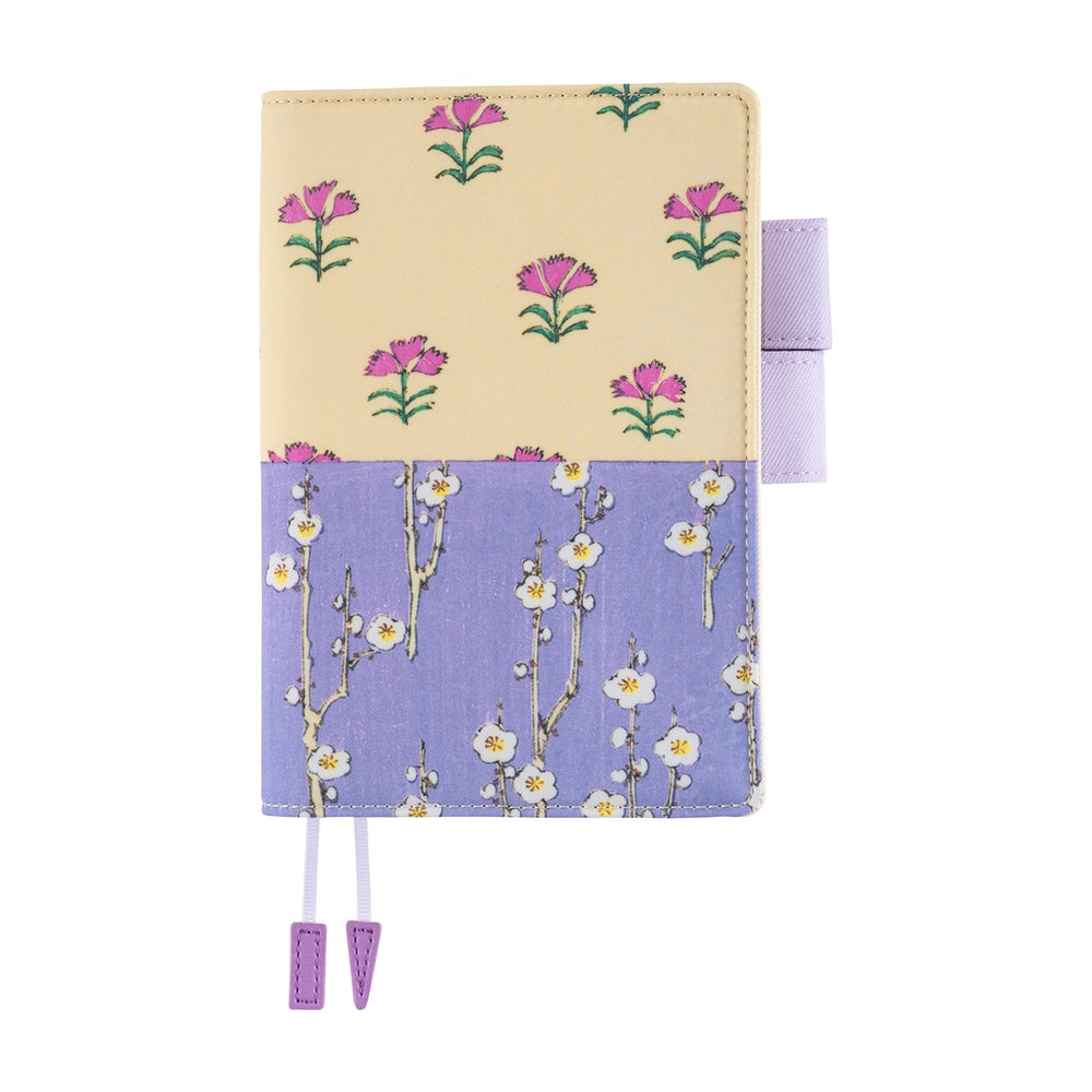 Hobonichi Cover Unsodo: Bijutsukai (Plum and Dianthus) A6