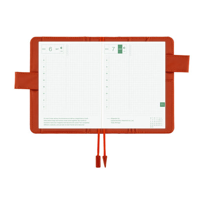 Hobonichi Cover A6 Bordeaux Teracotta