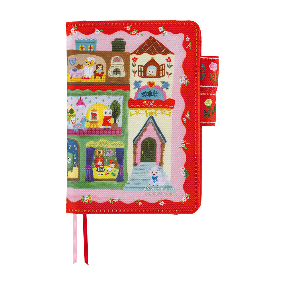 Hobonichi Cover A6 Yumi Kitagishi: White Cat House