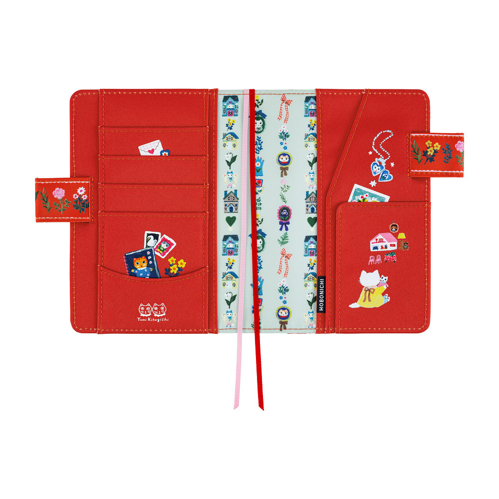 Hobonichi Cover A6 Yumi Kitagishi: White Cat House