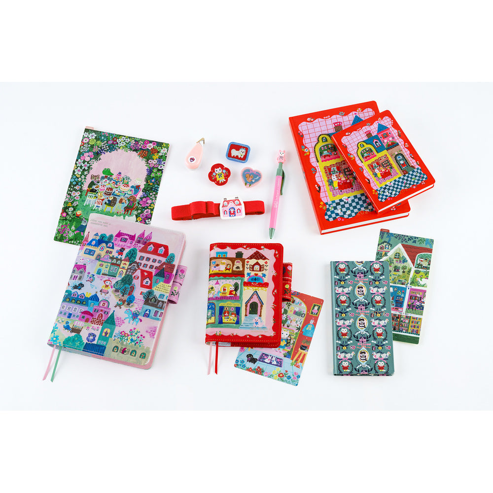 Hobonichi Cover A6 Yumi Kitagishi: White Cat House