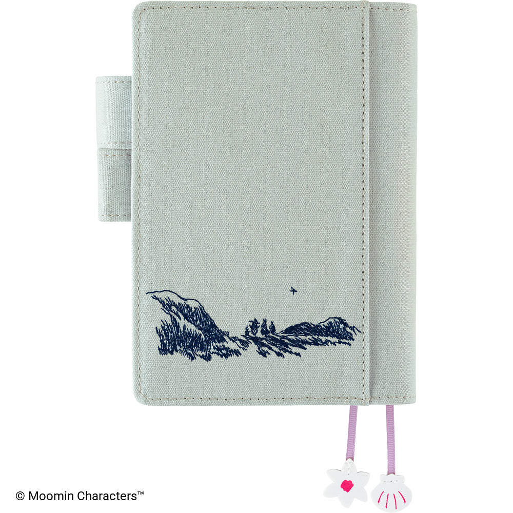 Hobonichi Cover A6 Moomin: My Yard (Pale Mint)