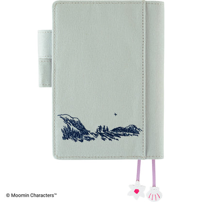 Hobonichi Cover A6 Moomin: My Yard (Pale Mint)