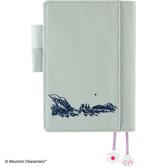 Hobonichi Cover A6 Moomin: My Yard (Pale Mint)