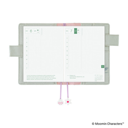 Hobonichi Cover A6 Moomin: My Yard (Pale Mint)