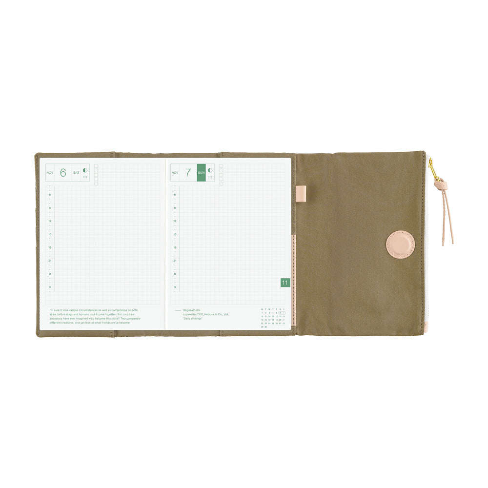 Hobonichi Cover A6 Tragen: Bitter Plaid