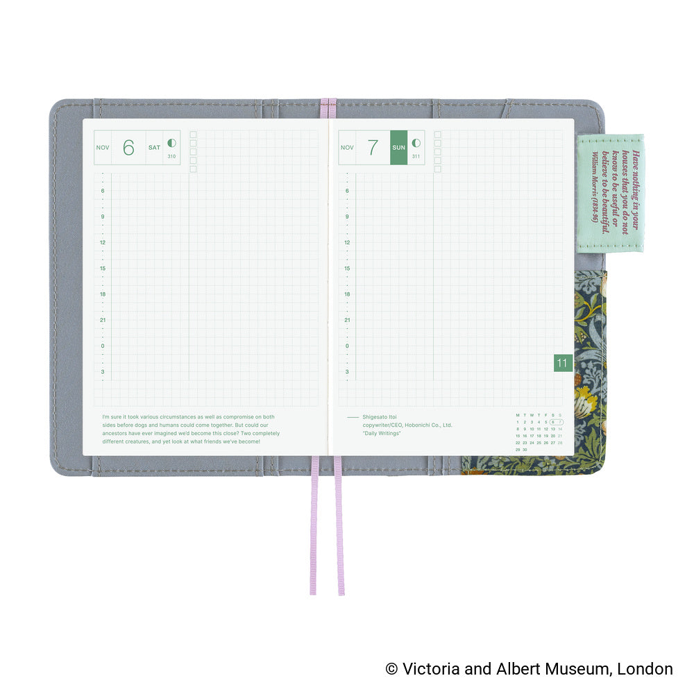 Hobonichi Cover A6 V&A Series: Strawberry Thief