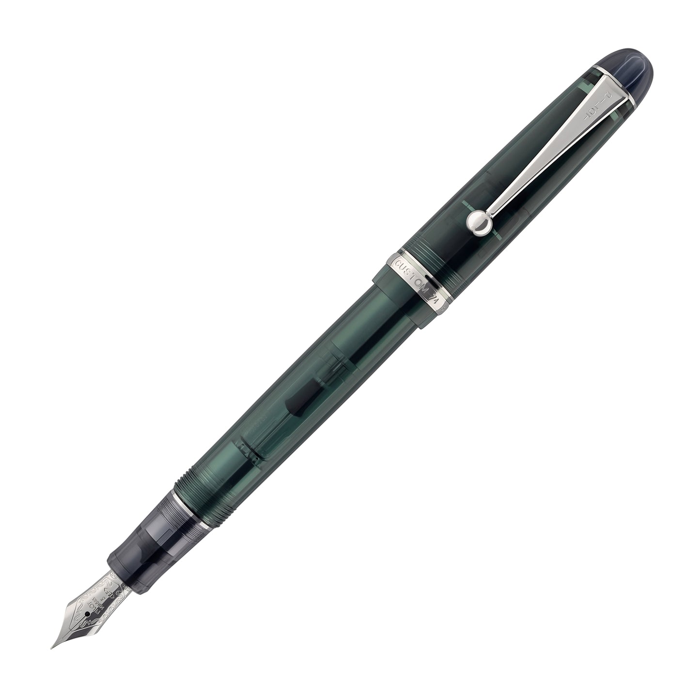 Pilot Custom 74 Fountain Pen Tinted Forest Green 14K, B