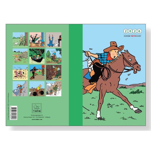 Tintin 2026 Pocket Calendar A6 10x16 cm