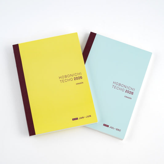 Hobonichi Techo 2026 Japanese Cousin Avec Books [A5 size/Daily 6-month x 2 book set/Jan start/Mon start]