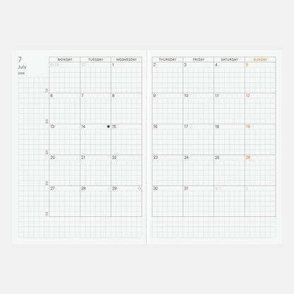 Hobonichi Techo 2026 English Planner Book [A6 size/Daily/Jan start/Mon start]