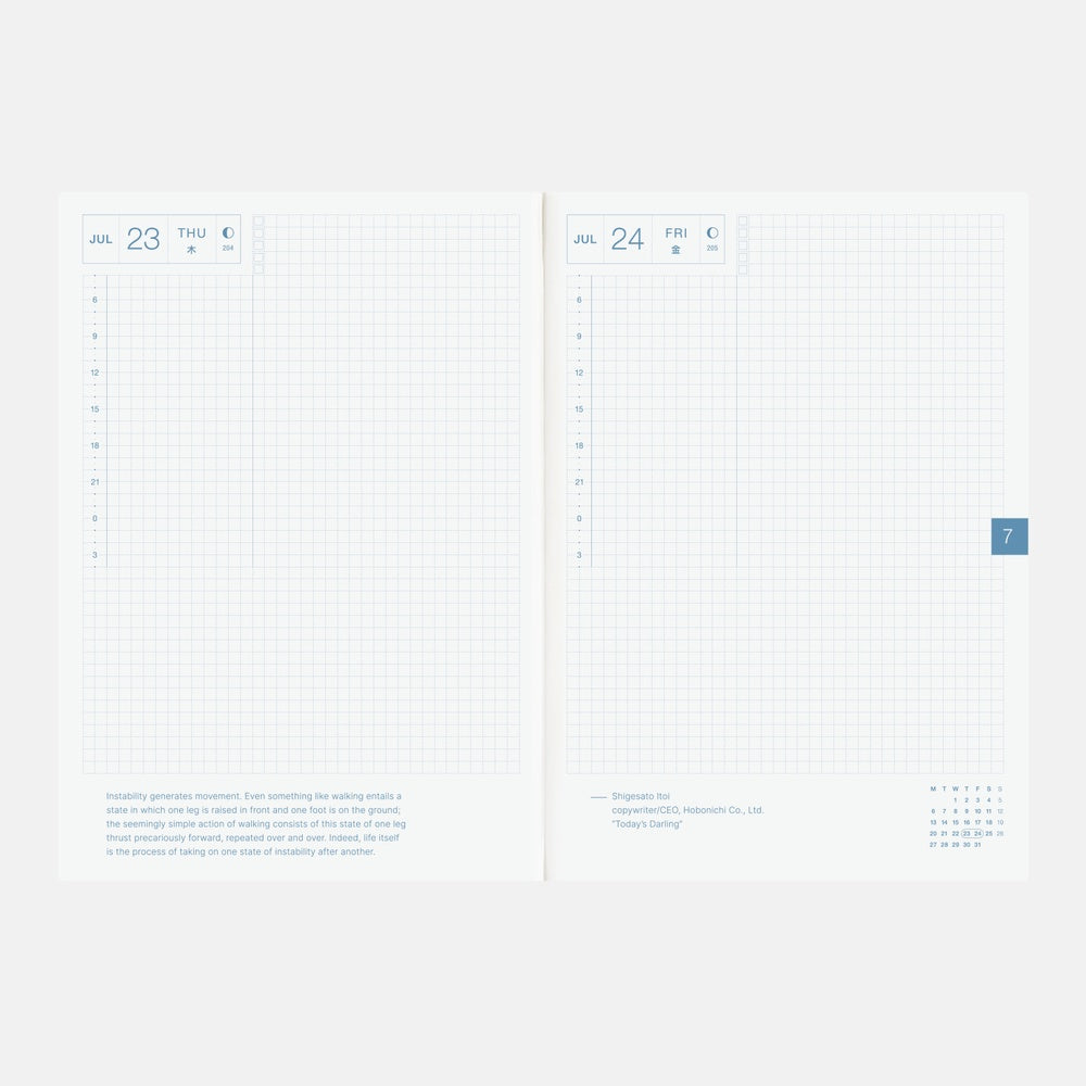 Hobonichi Techo 2026 English Cousin Book [A5 size/Daily/Jan start/Mon start]