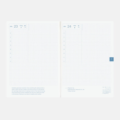 Hobonichi Techo 2026 English Cousin Book [A5 size/Daily/Jan start/Mon start]