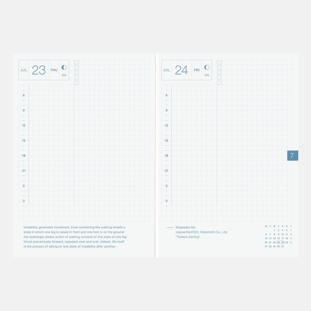Hobonichi Techo 2026 English A6 Original Book [Jan start/Mon start]