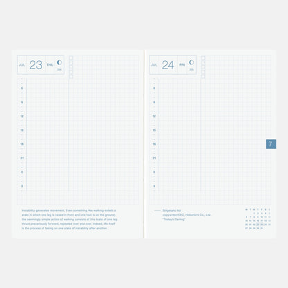 Hobonichi Techo 2026 English A6 Original Book [Jan start/Mon start]